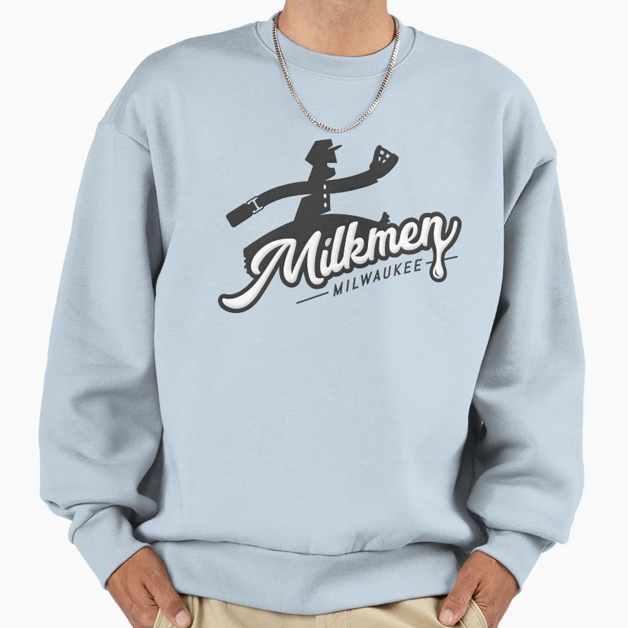 Milwaukee Milkmen Sweatshirt - Fun Novelty Design for Adults - T-Shirt, Sweatshirt, Hoodie