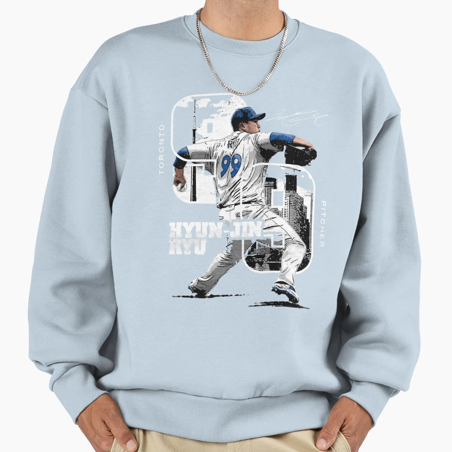 Hyun Jin Ryu City Sweatshirt - Minimalist Print Unisex - T-Shirt, Sweatshirt, Hoodie