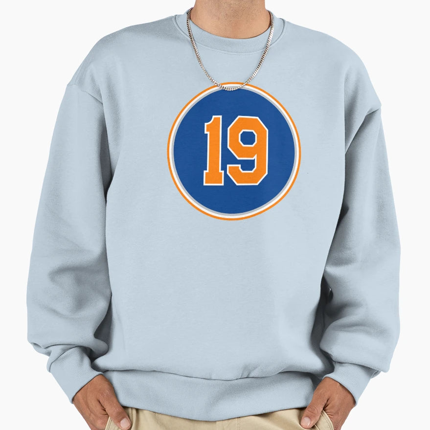 Willis Reed Number 19 Jersey New Sweatshirt - Graphic Print for Adults - T-Shirt, Sweatshirt, Hoodie