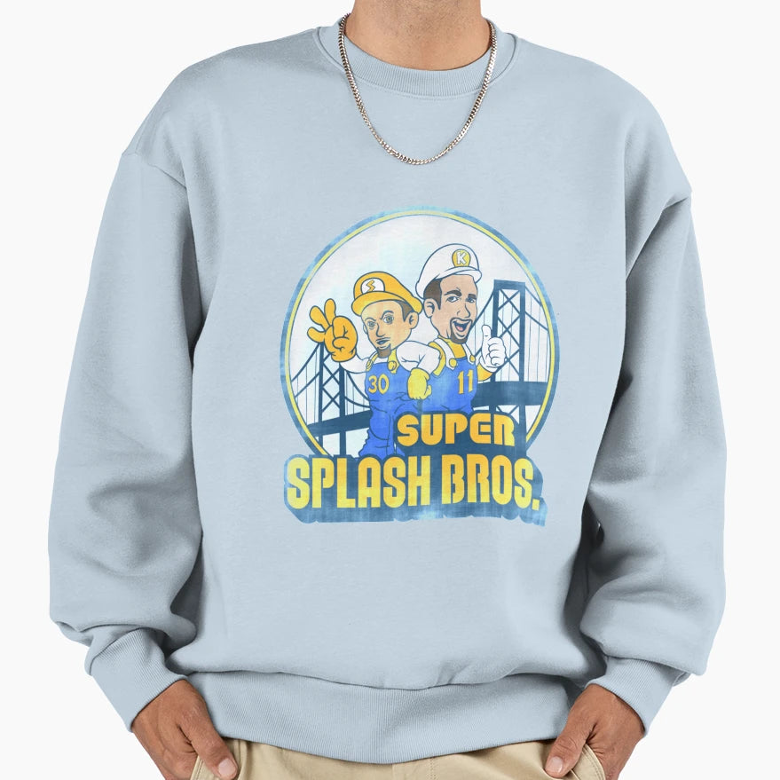 Super Splash Bros Sweatshirt - Fun Novelty Design for Adults - T-Shirt, Sweatshirt, Hoodie