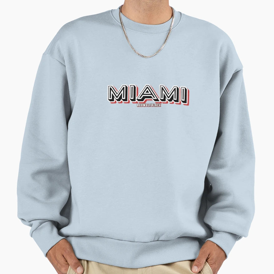 Miami Sweatshirt - Unique Graphic for Adults - T-Shirt, Sweatshirt, Hoodie