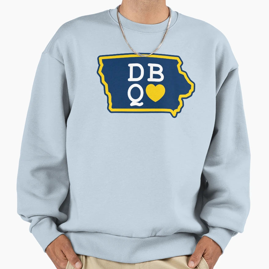 I Love Dubuque Cu Sweatshirt - Graphic Print Unisex - T-Shirt, Sweatshirt, Hoodie