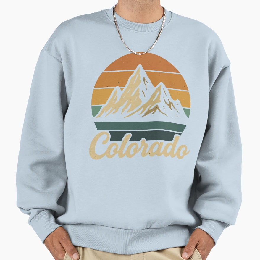 Colorado Mountain Sweatshirt - Trendy Graphic Unisex - T-Shirt, Sweatshirt, Hoodie