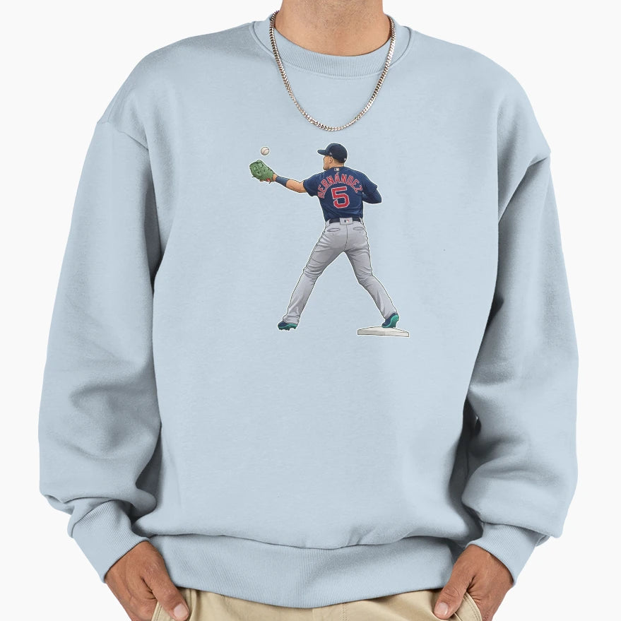 Enrique Hernandez 5 Catch Ball Sweatshirt - Unique Graphic Unisex - T-Shirt, Sweatshirt, Hoodie