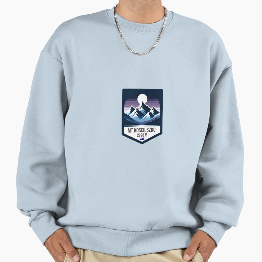 Mount Kosciuszko Sweatshirt - Novelty Apparel for Adults - T-Shirt, Sweatshirt, Hoodie