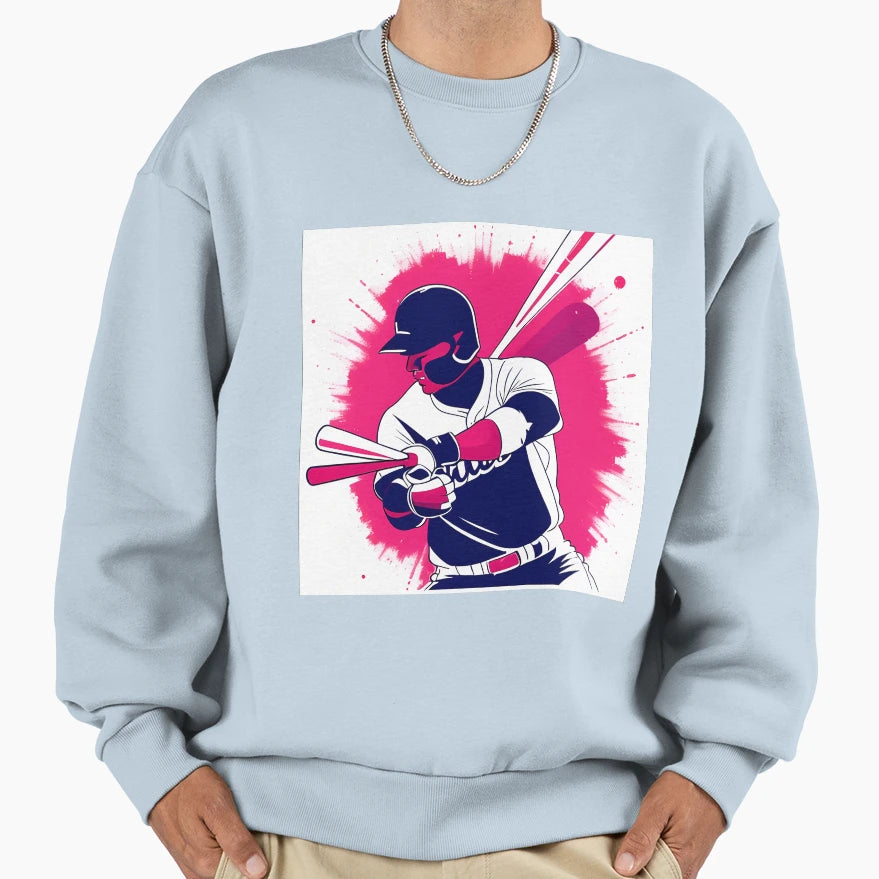 Baseball Home Run Sweatshirt - Streetwear Style for Adults - T-Shirt, Sweatshirt, Hoodie