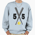 Softball Number 55 Fifty Five Bats Sweatshirt - Novelty Apparel Men Women - T-Shirt, Sweatshirt, Hoodie