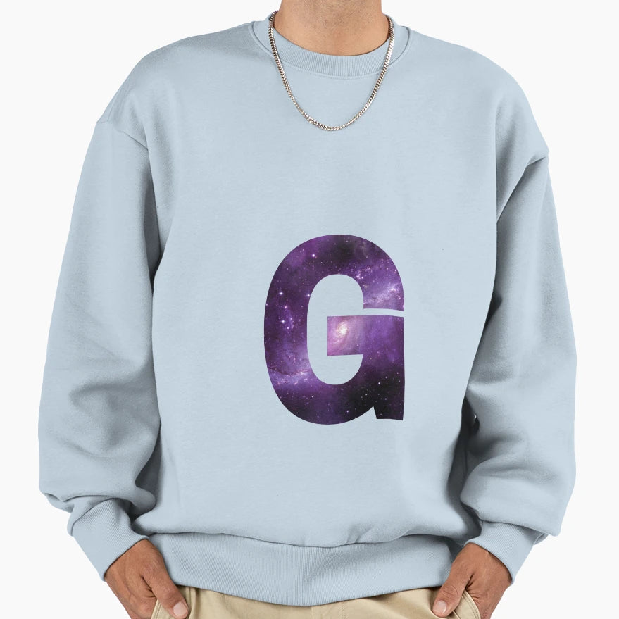 Letter G Galaxy Sweatshirt - Custom Art Print Unisex - T-Shirt, Sweatshirt, Hoodie