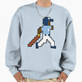 Tampa Bay Pixel Baseball Player Sweatshirt - Minimalist Print Unisex - T-Shirt, Sweatshirt, Hoodie