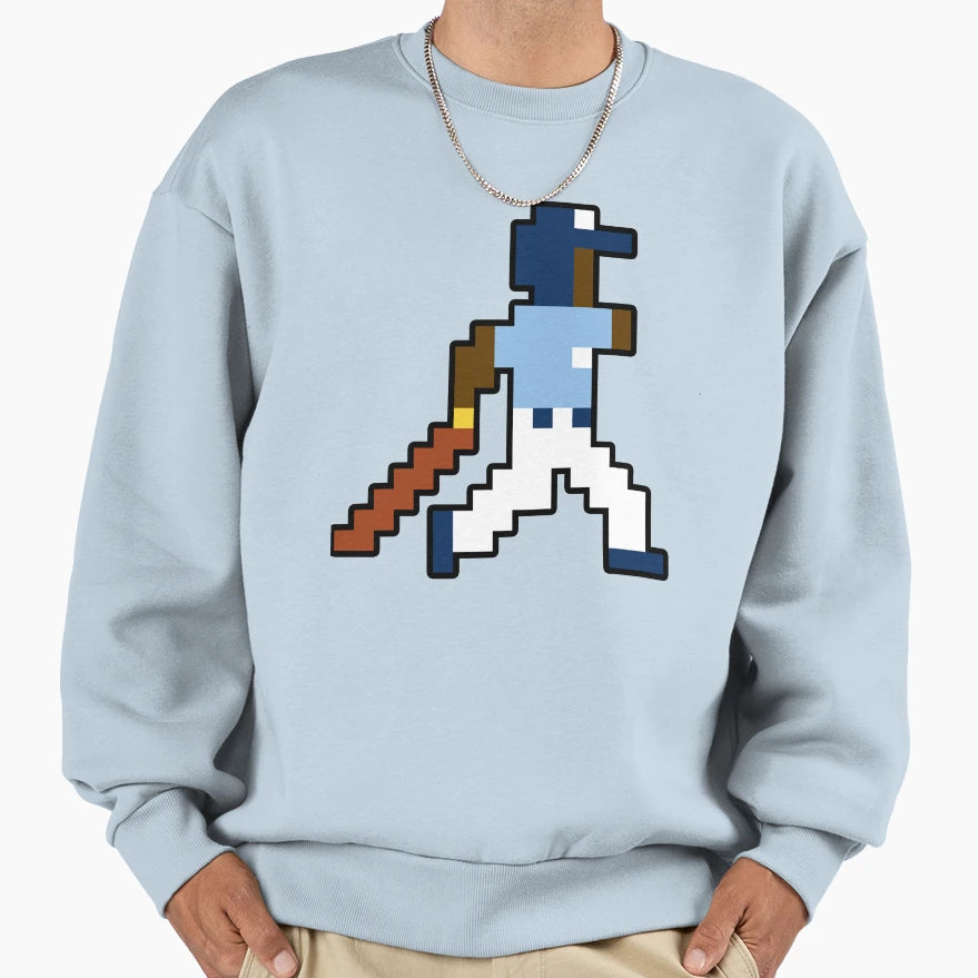 Tampa Bay Pixel Baseball Player Sweatshirt - Minimalist Print Unisex - T-Shirt, Sweatshirt, Hoodie