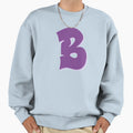 Purple Graffiti Letter B Sweatshirt - Graphic Print Men Women - T-Shirt, Sweatshirt, Hoodie