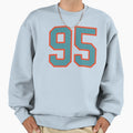 95 Number Aqua Orange Lucky Sports Sweatshirt - Streetwear Style Unisex - T-Shirt, Sweatshirt, Hoodie