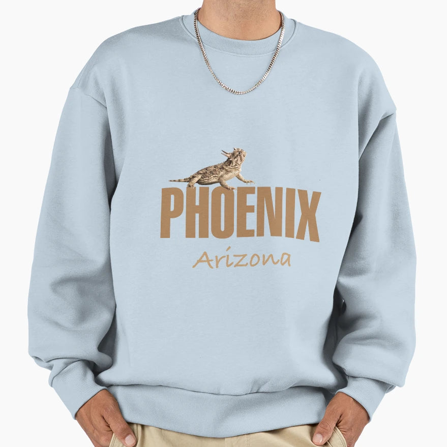 Phoenix Arizona Horned Toad Sweatshirt - Unique Graphic Unisex - T-Shirt, Sweatshirt, Hoodie