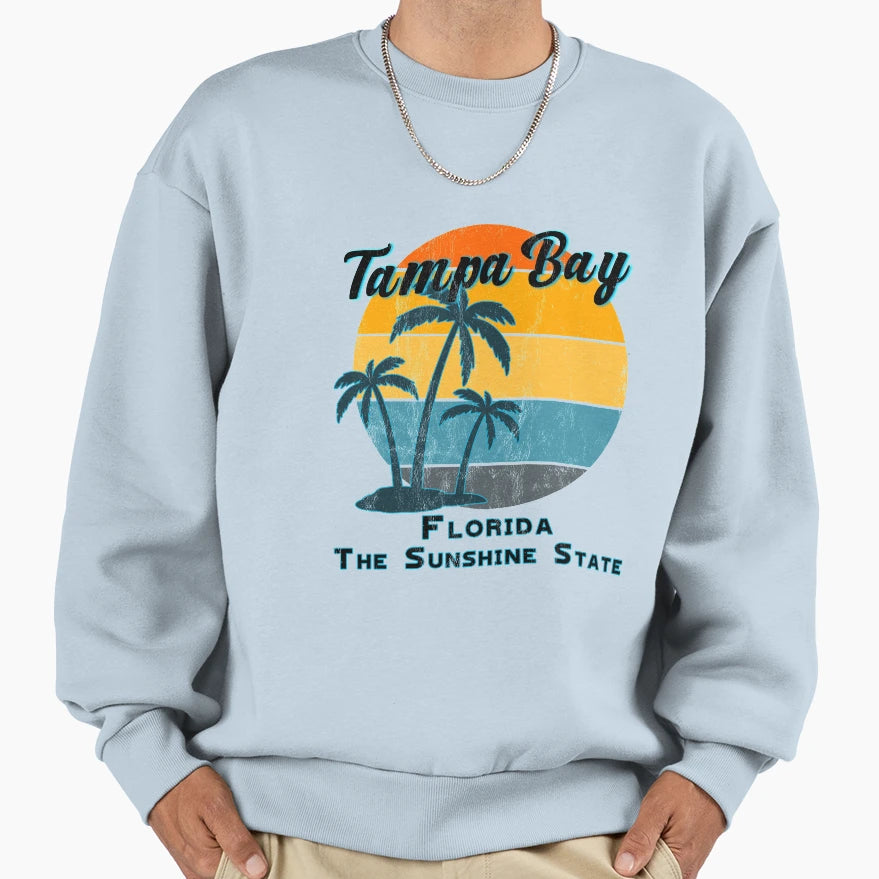 Tampa Bay Florida Sunshine State Sweatshirt - Minimalist Print Men Women - T-Shirt, Sweatshirt, Hoodie