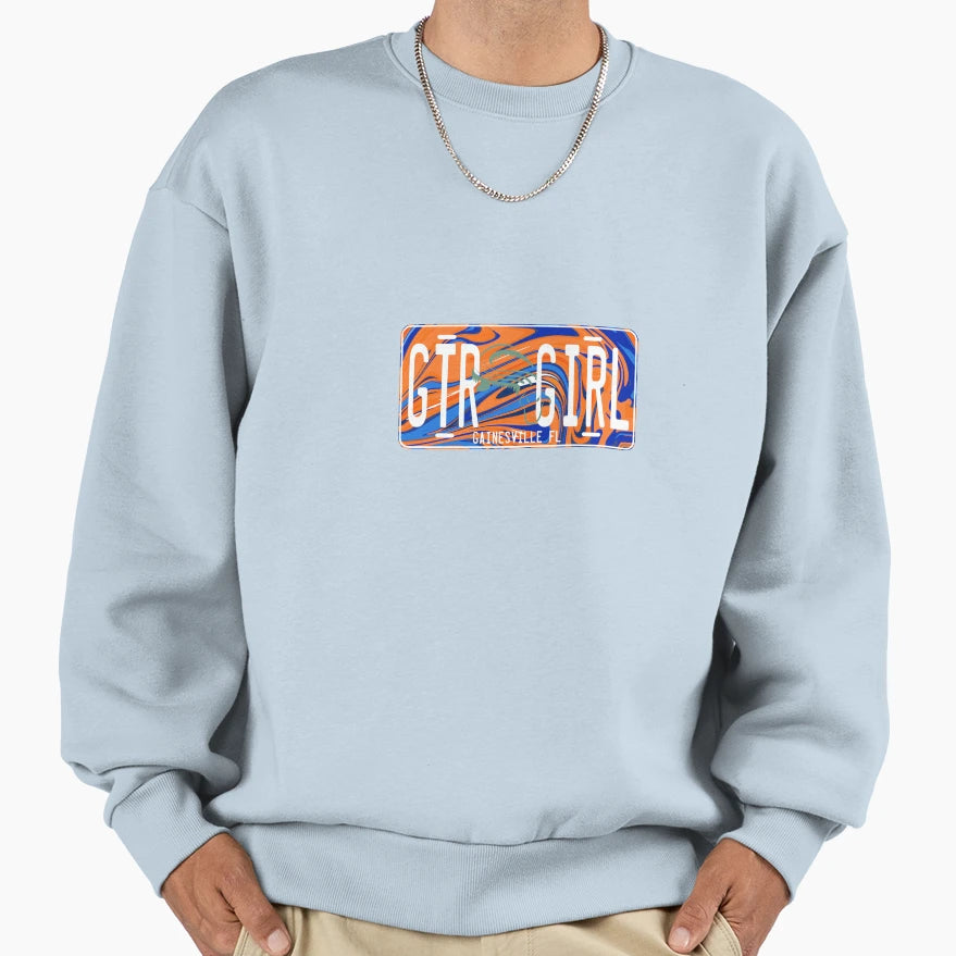 Uf Gator License Plate Sweatshirt - Custom Art Print Men Women - T-Shirt, Sweatshirt, Hoodie