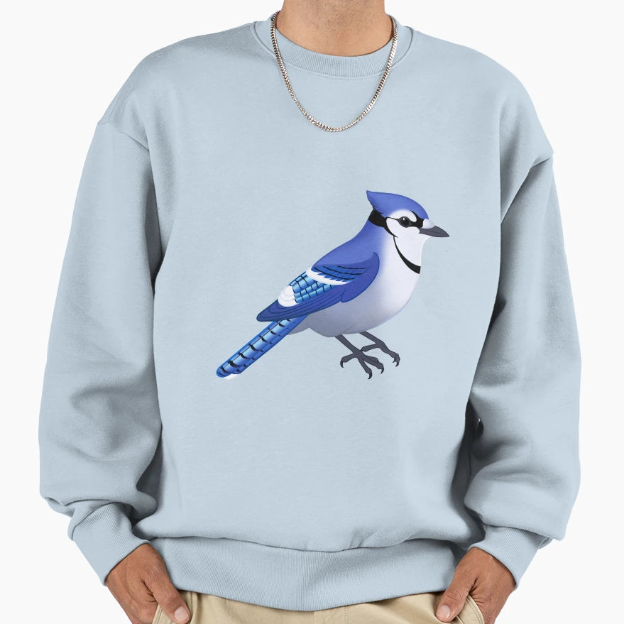 Blue Jay Bird Collection Sweatshirt - Graphic Print for Adults - T-Shirt, Sweatshirt, Hoodie