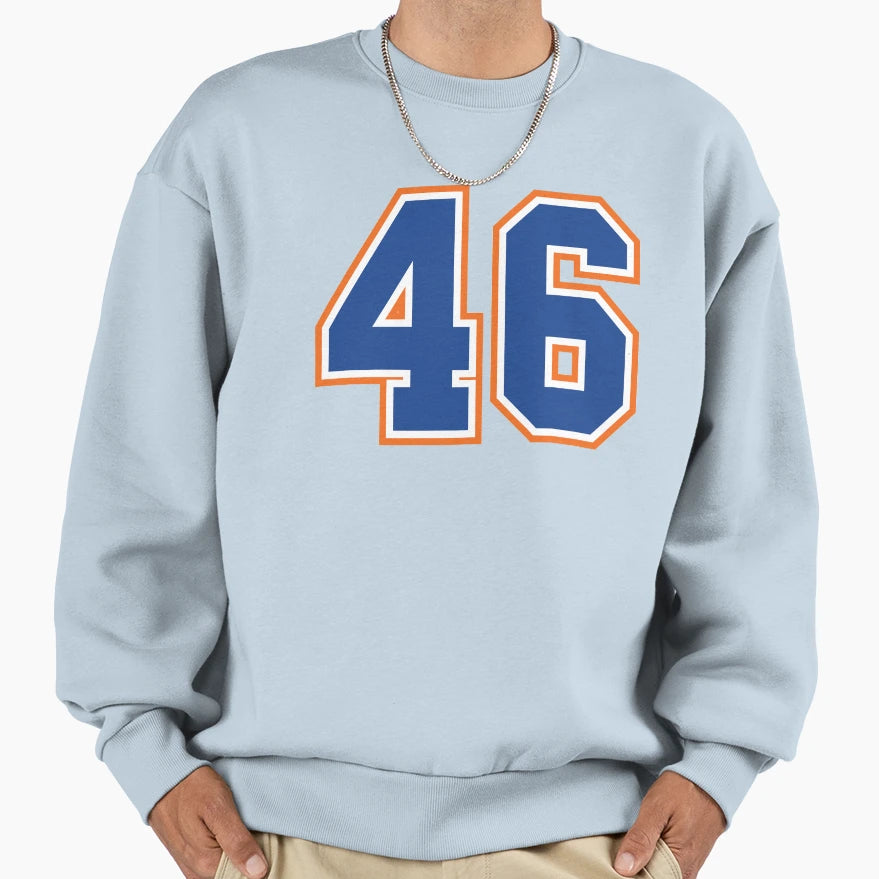 Fourty Six Jersey Number Sports 46 Sweatshirt - Aesthetic Graphic Men Women - T-Shirt, Sweatshirt, Hoodie
