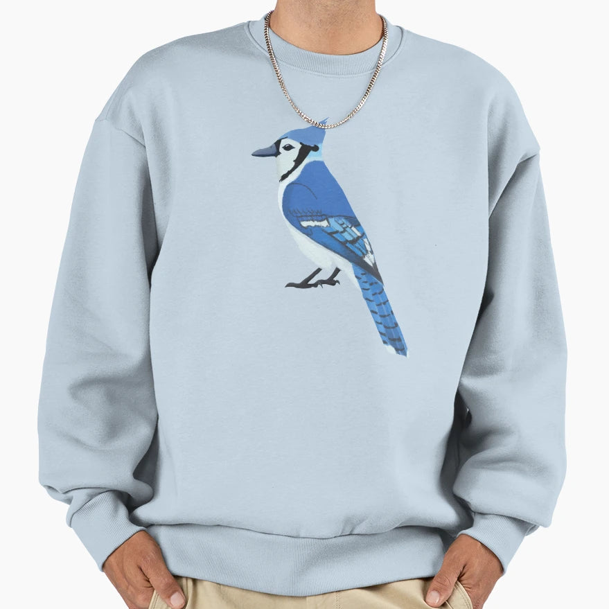 Blue Jay Bird Sweatshirt - Casual Everyday Wear Unisex - T-Shirt, Sweatshirt, Hoodie