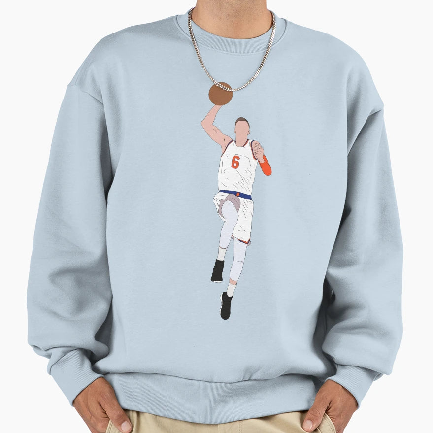 Kristaps Porzingis Dunk Sweatshirt - Streetwear Style for Adults - T-Shirt, Sweatshirt, Hoodie