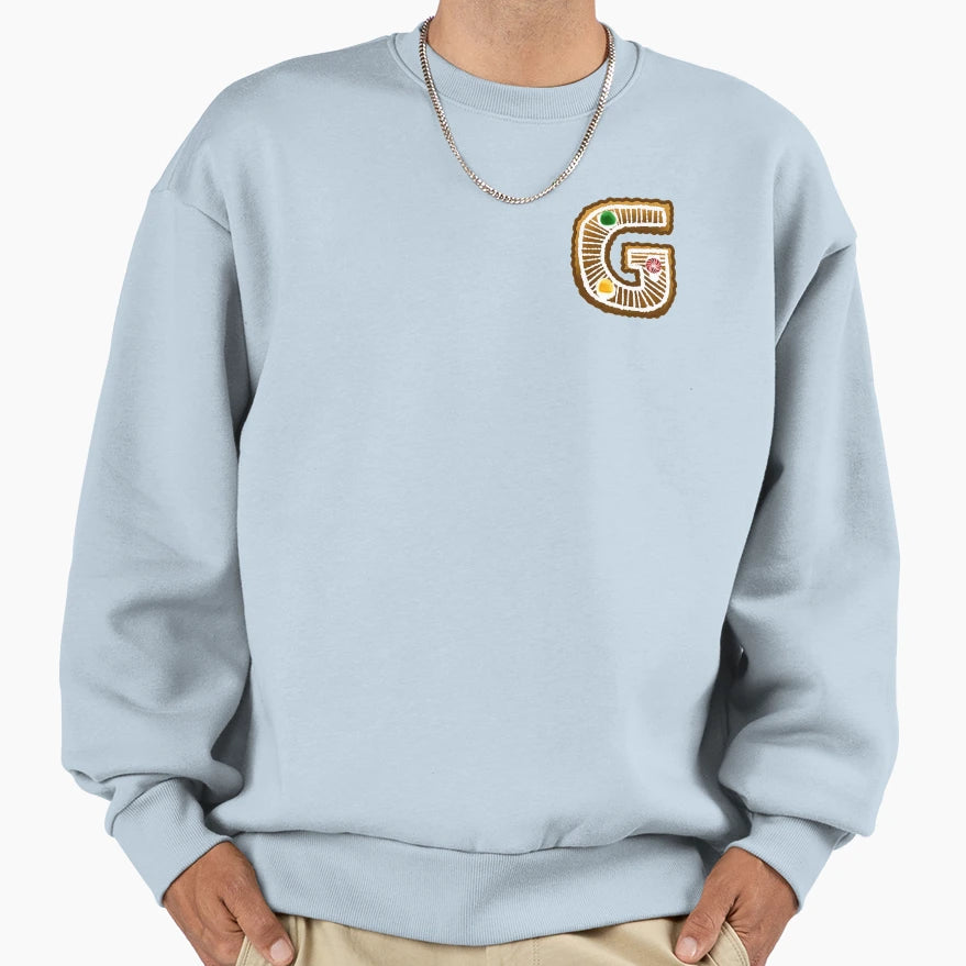 G Monogram Gingerbread Sweatshirt - Unique Graphic Unisex - T-Shirt, Sweatshirt, Hoodie