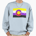 Colorado Nonbinary Pride Flag Sweatshirt - Streetwear Style Men Women - T-Shirt, Sweatshirt, Hoodie