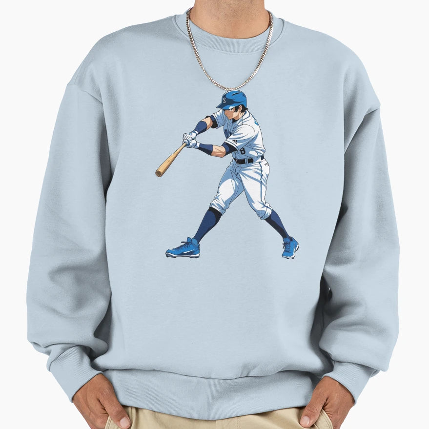Los Angeles Baseball Batter Sweatshirt - Graphic Print Men Women - T-Shirt, Sweatshirt, Hoodie