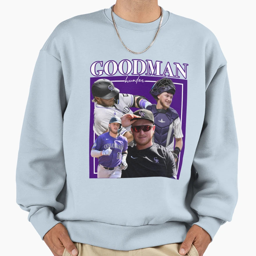Hunter Goodman Sweatshirt - Novelty Apparel for Adults - T-Shirt, Sweatshirt, Hoodie