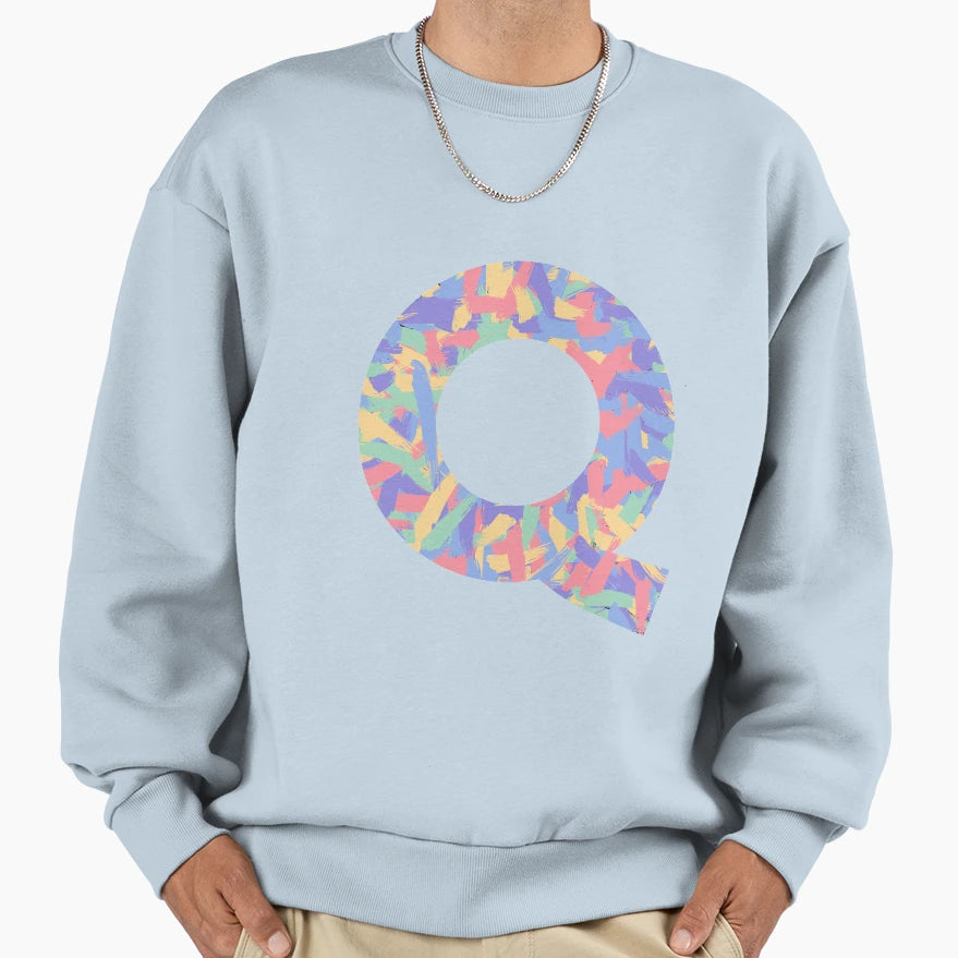 Letter Q Sweatshirt - Fun Novelty Design Men Women - T-Shirt, Sweatshirt, Hoodie