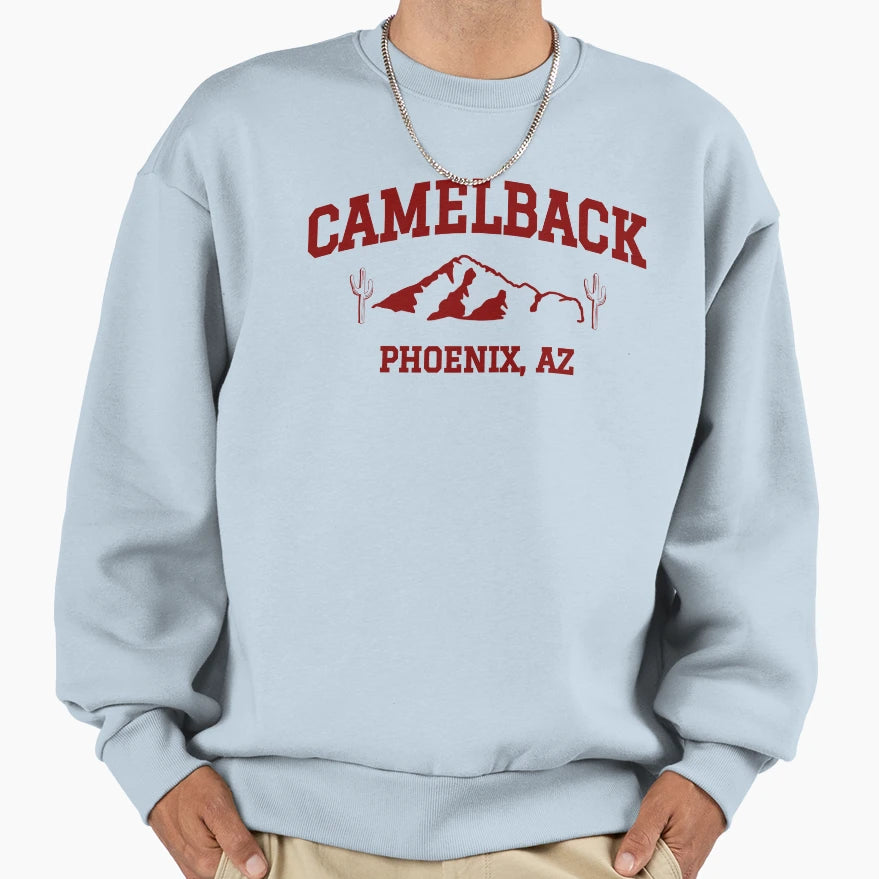 Camelback Mountain Phoenix Arizona Sweatshirt - Graphic Print for Adults - T-Shirt, Sweatshirt, Hoodie