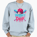 Baseball Drip Ice Cream Drip Sweatshirt - Minimalist Print for Adults - T-Shirt, Sweatshirt, Hoodie