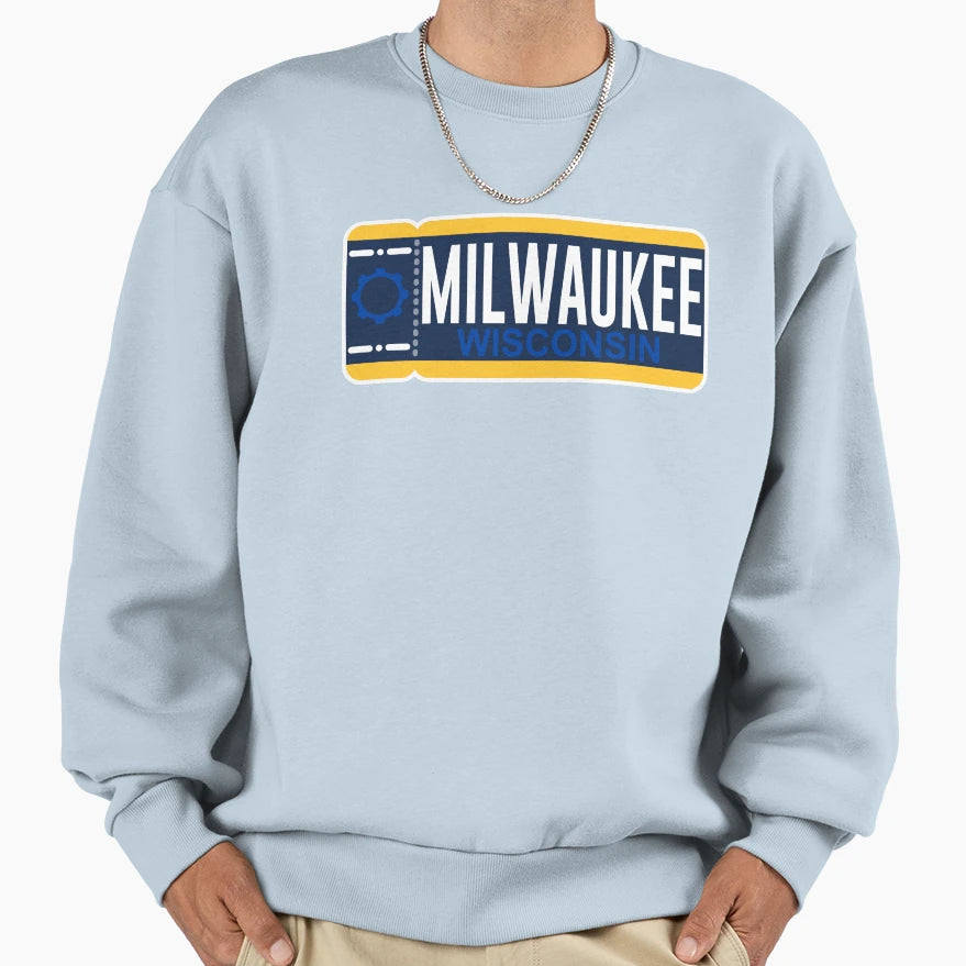 Milwaukee Ticket Alternate Sweatshirt - Casual Everyday Wear Men Women - T-Shirt, Sweatshirt, Hoodie