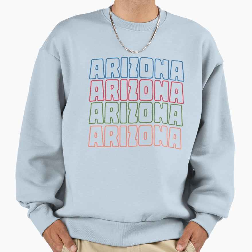 Arizona Sweatshirt - Minimalist Print Men Women - T-Shirt, Sweatshirt, Hoodie