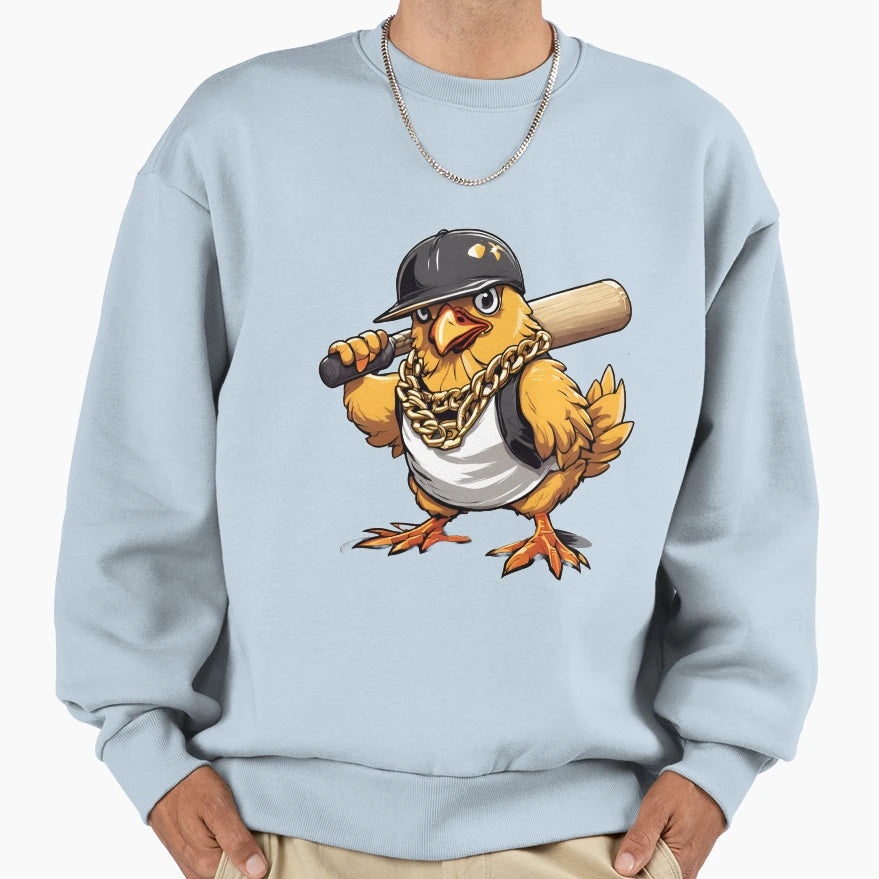Chicken Thuggets Batter Up Sweatshirt - Unique Graphic Men Women - T-Shirt, Sweatshirt, Hoodie
