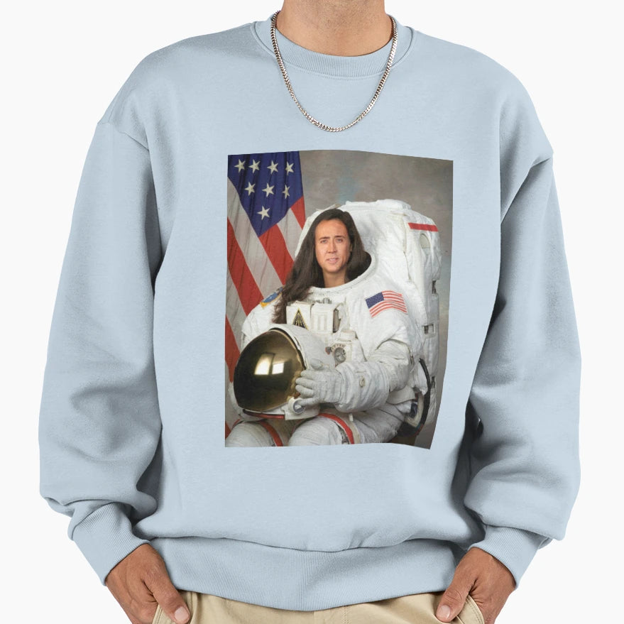 Nicolas Cage Sweatshirt - Graphic Print Unisex - T-Shirt, Sweatshirt, Hoodie