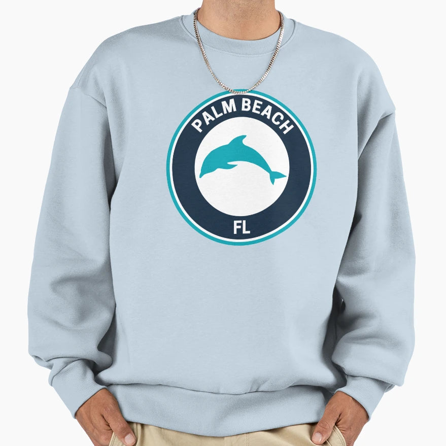 Palm Beach Florida Sweatshirt - Aesthetic Graphic Men Women - T-Shirt, Sweatshirt, Hoodie