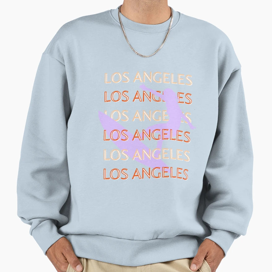 Los Angeles Travel Art California Sweatshirt - Novelty Apparel Unisex - T-Shirt, Sweatshirt, Hoodie