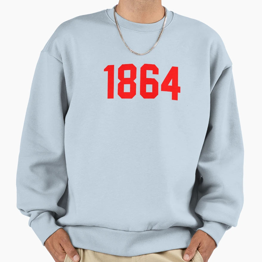 1864 Wrexham Red 2 Sweatshirt - Novelty Apparel Men Women - T-Shirt, Sweatshirt, Hoodie
