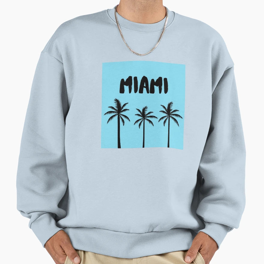 Miami Sweatshirt - Aesthetic Graphic Unisex - T-Shirt, Sweatshirt, Hoodie