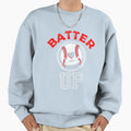Batter Up Baseball Lovers Dark Sweatshirt - Aesthetic Graphic Men Women - T-Shirt, Sweatshirt, Hoodie