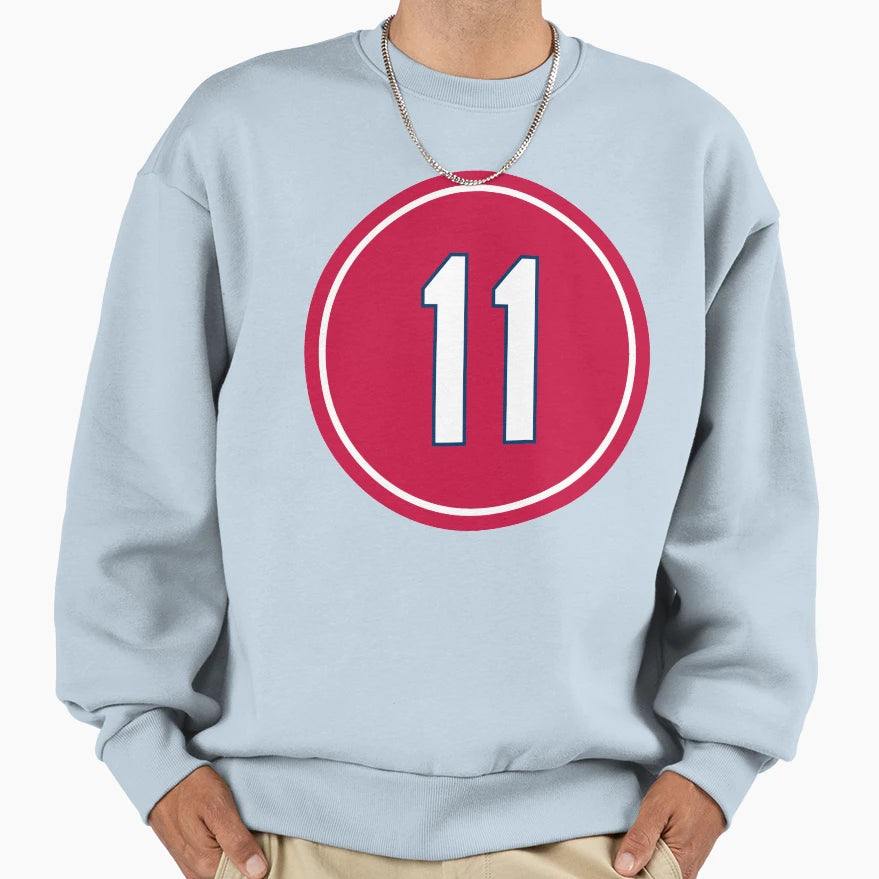 Paul Dejong 11 Jersey Number Sweatshirt - Fun Novelty Design for Adults - T-Shirt, Sweatshirt, Hoodie