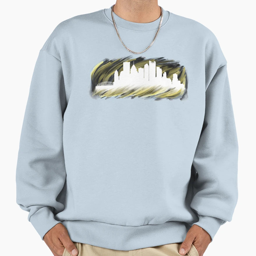 Pittsburgh Skyline Sweatshirt - Unique Graphic Unisex - T-Shirt, Sweatshirt, Hoodie