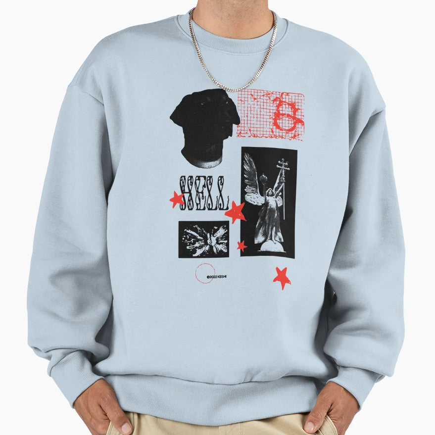 Keshi Hell Heaven Sweatshirt - Novelty Apparel Unisex - T-Shirt, Sweatshirt, Hoodie
