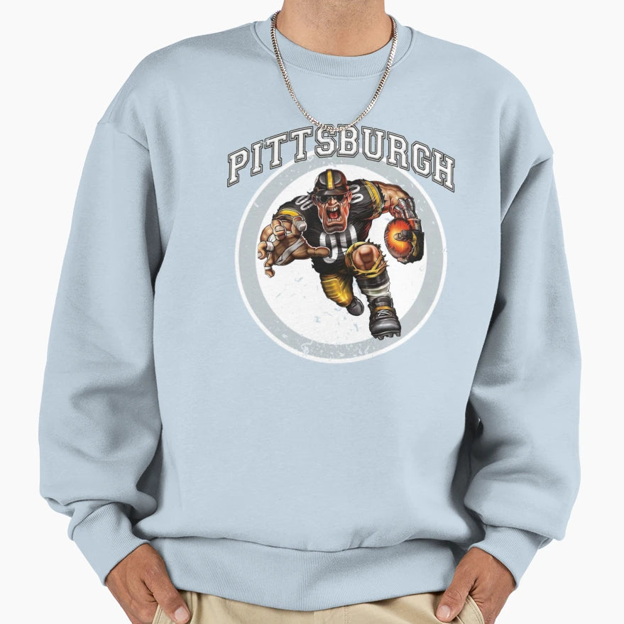 Pittsburgh Football Detroit Football Sweatshirt - Trendy Graphic Unisex - T-Shirt, Sweatshirt, Hoodie