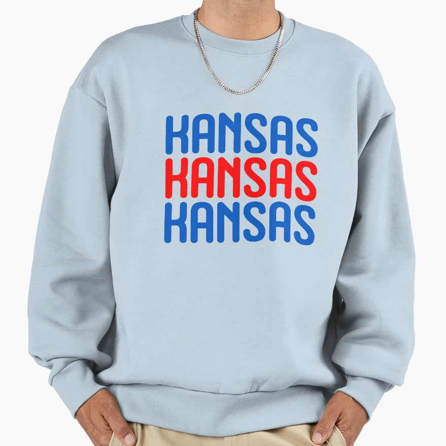 University Kansas Sweatshirt - Aesthetic Graphic Men Women - T-Shirt, Sweatshirt, Hoodie