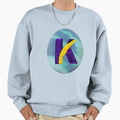 Letter K Monogram 2 Typography Sweatshirt - Minimalist Print for Adults - T-Shirt, Sweatshirt, Hoodie
