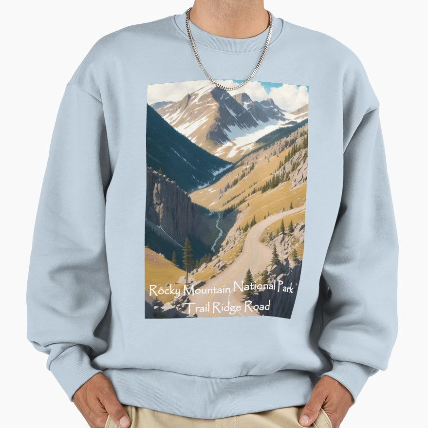 Rocky Mountain National Park Trail Sweatshirt - Streetwear Style Unisex - T-Shirt, Sweatshirt, Hoodie