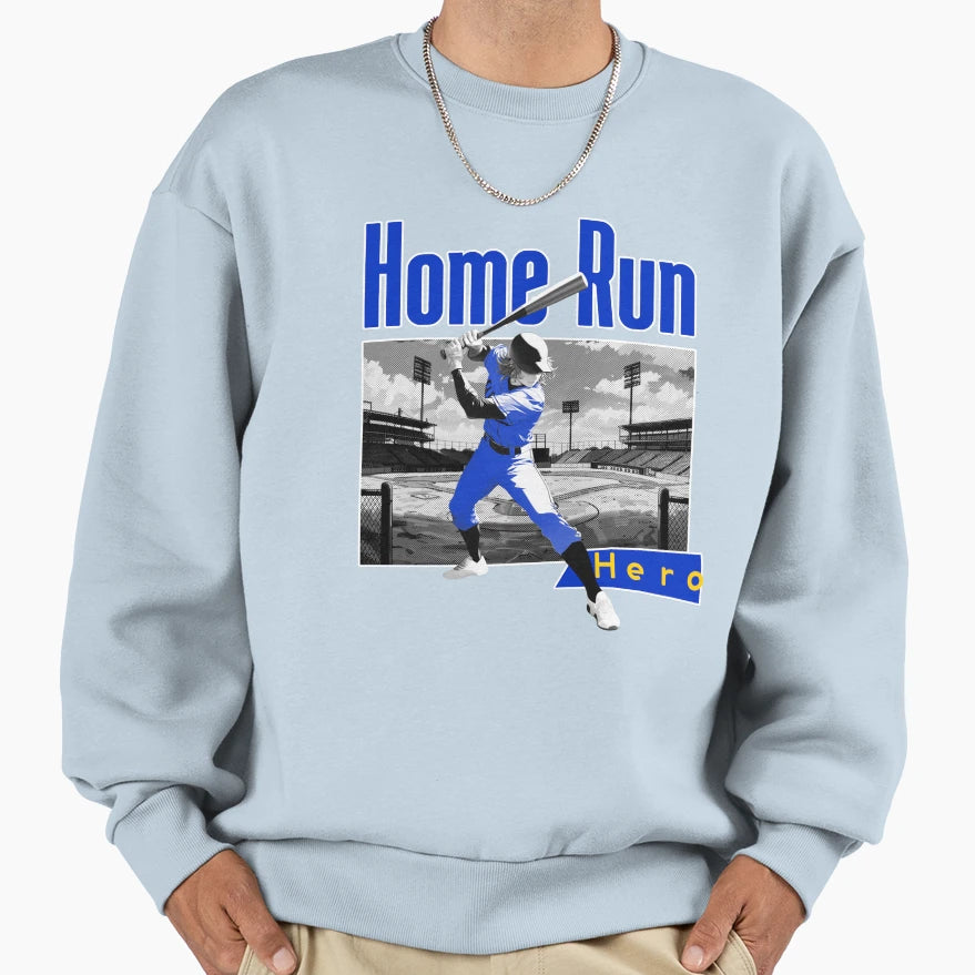 Home Run Hero Teacher Sweatshirt - Casual Everyday Wear Men Women - T-Shirt, Sweatshirt, Hoodie