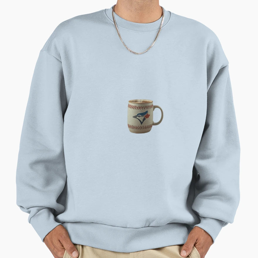 Born Ready Blue Jays Baseball Coffee Sweatshirt - Unique Graphic Unisex - T-Shirt, Sweatshirt, Hoodie