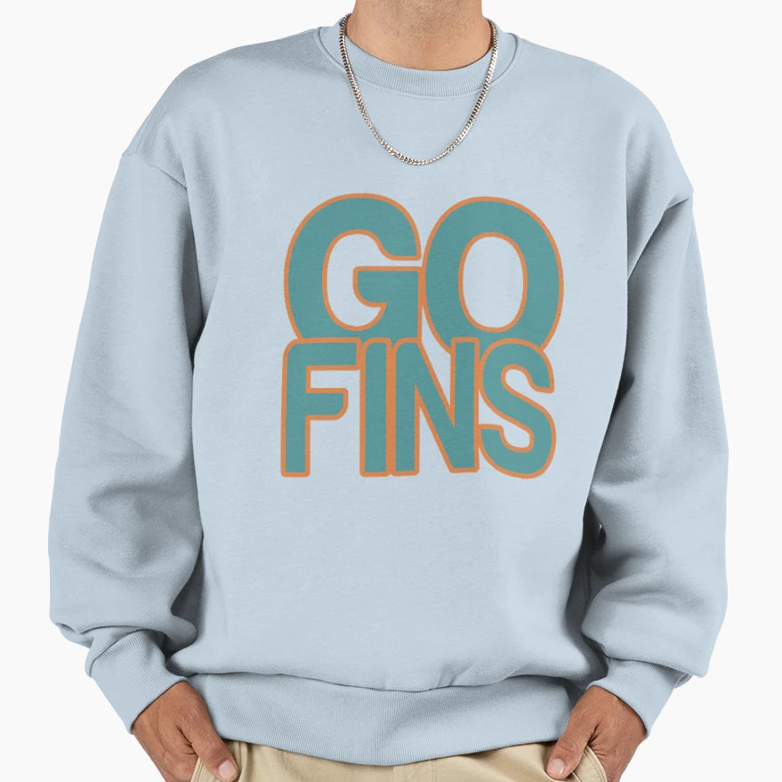 Go Fins Sweatshirt - Novelty Apparel Men Women - T-Shirt, Sweatshirt, Hoodie