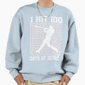 100 Days School Basketball 100Th Sweatshirt - Trendy Graphic for Adults - T-Shirt, Sweatshirt, Hoodie